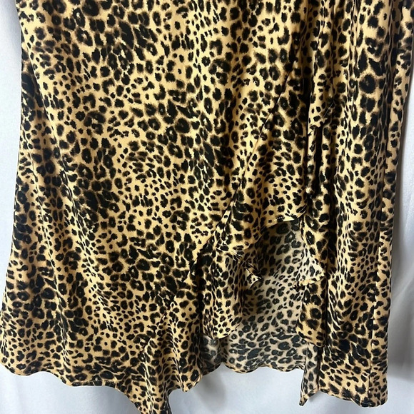 Code Mode Leopard Ruffle Maxi Skirt Size M - Picture 3 of 7